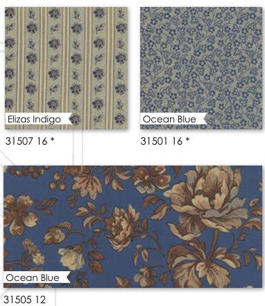 Eliza’s Indigo - Betsy Chutchian - Moda - 42 Pieces - Charm Pack - 31500PP - RARE