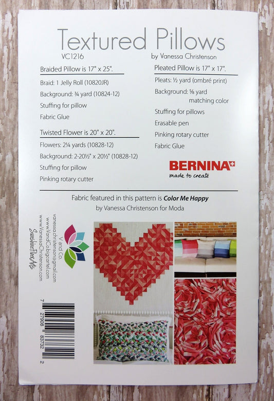 SALE!! Textured Pillows Pattern - Moda - V and Co. - Vanessa Christenson - VC1216
