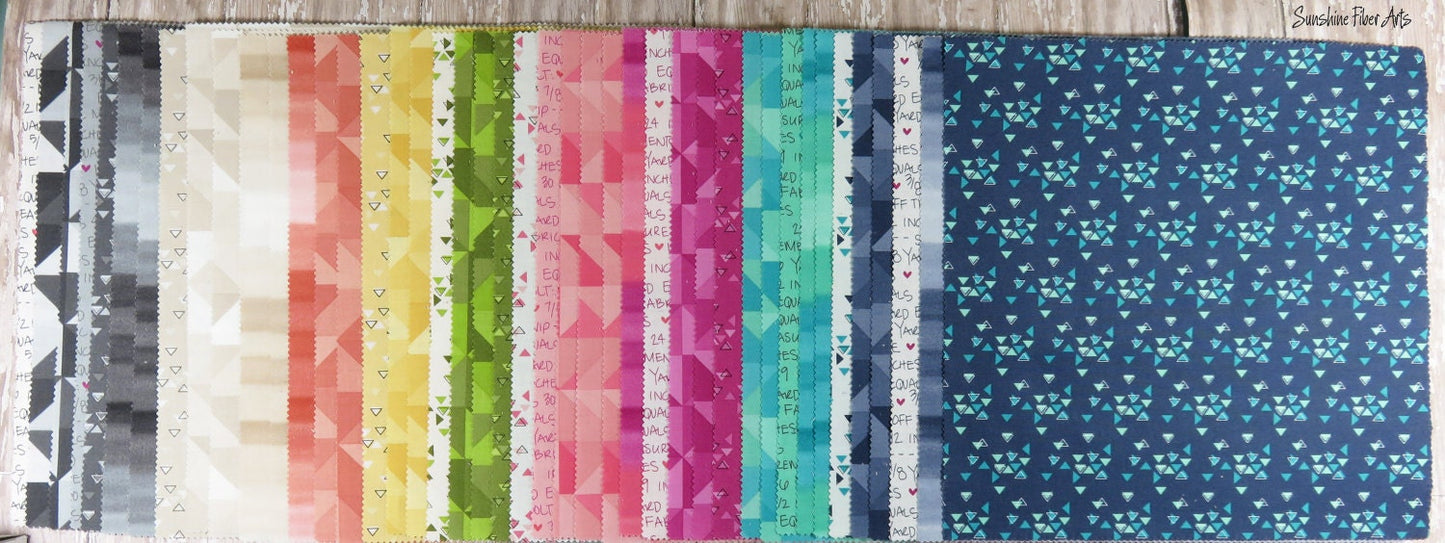 PROMO !! Patron et kit de tissu pour mini quilt Parasol - V and Co - Vanessa Christenson - Moda - VC 1244 KIT