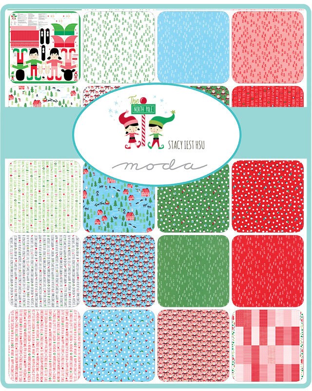 SALE!! 1/2 Yard - The North Pole - Rosie - Stacy Iest Hsu - Moda - Fabric Yardage - 20583 13