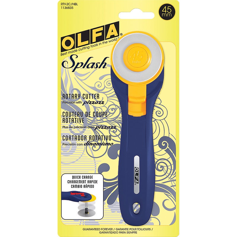 Cutter rotatif Olfa - 45 mm - Bleu marine