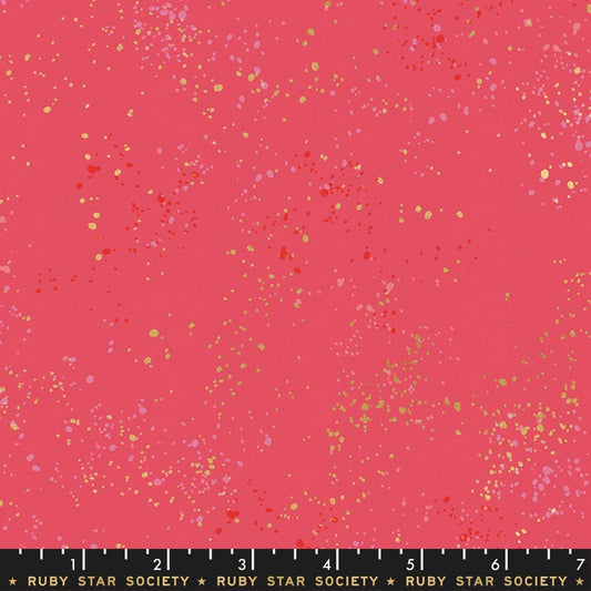 SALE!! 1/2 Yard - Speckled Metallic - Strawberry - Rashida Coleman Hale - Ruby Star Society - Fabric Yardage - RS5027 43M