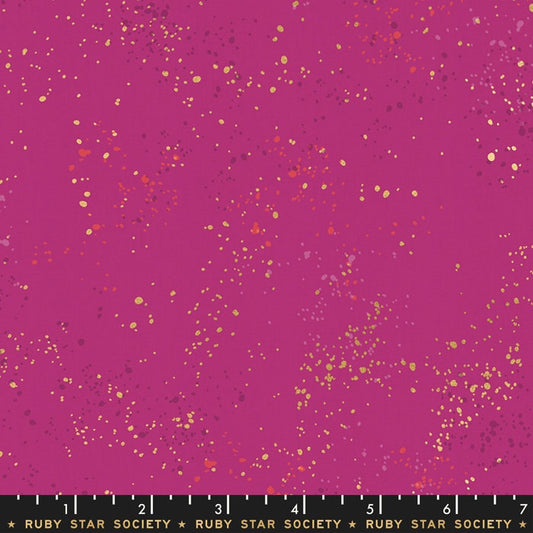 SALE!! 1/2 Yard - Speckled Metallic - Berry - Rashida Coleman Hale - Ruby Star Society - Fabric Yardage - RS5027 62M