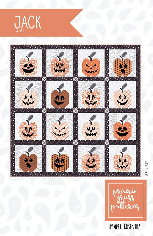 Jack Faces - April Rosenthal - Prairie Grass Patterns - Midnight Magic - PGP 1002L