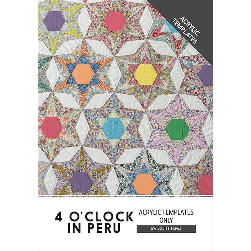 4 O' Clock In Peru - Acrylic Templates - Louise Papas - Jen Kingwell Dwesigns - JKD 5521