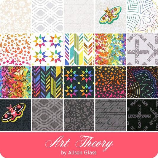 SOLDES !! Art Theory - Alison Glass - Andover Fabrics - 42 Pièces - Layer Cake - 3S-ART-X