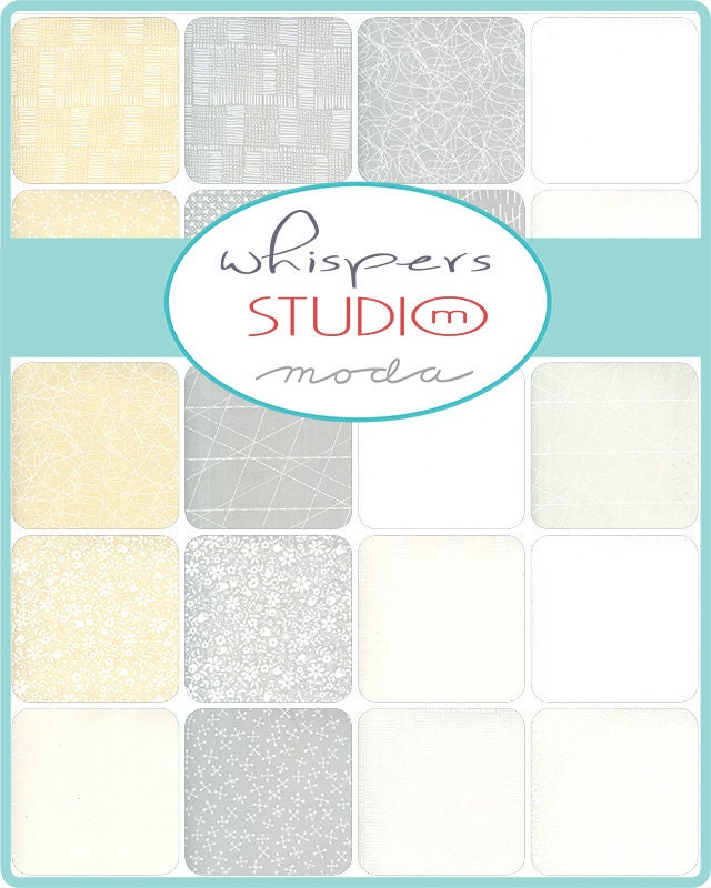 SALE!! Whispers - Studio M - Moda - 42 Pieces - Mini Charm Pack - 33550MC