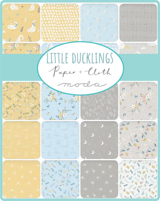 PROMO !! Little Ducklings - Paper & Cloth - Moda - 40 Bandes - Rouleau de Gelée - 25100JR