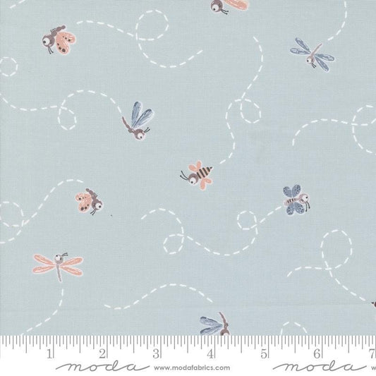 1/2 Yard - Chirp - Fly High - Sky - Elena Amo - Moda - Fabric Yardage - 39033 19