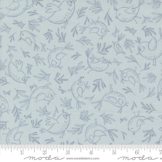 1/2 Yard - Chirp - Trace a Bird - Sky - Elena Amo - Moda - Fabric Yardage - 39034 19