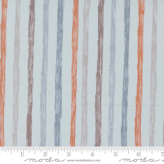 1/2 Yard - Chirp - Just Stripes - Sky - Elena Amo - Moda - Fabric Yardage - 39037 19