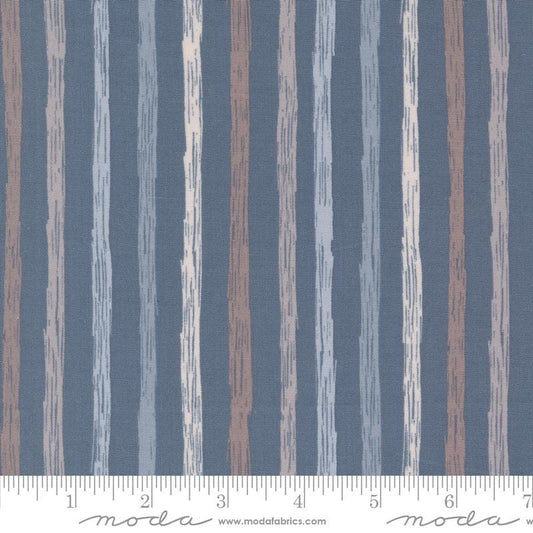 1/2 Yard - Chirp - Just Stripes - Twilight - Elena Amo - Moda - Fabric Yardage - 39037 22