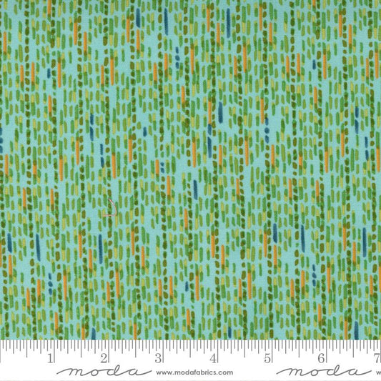 SALE!! 1/2 Yard - Carolina Lilies - Aqua - Robin Pickens - Moda - Fabric Yardage - 48705 19