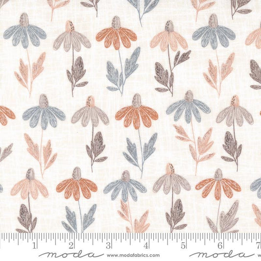 1/2 Yard - Chirp - Daisy Field - Cloud - Elena Amo - Moda - Fabric Yardage - 39031 11