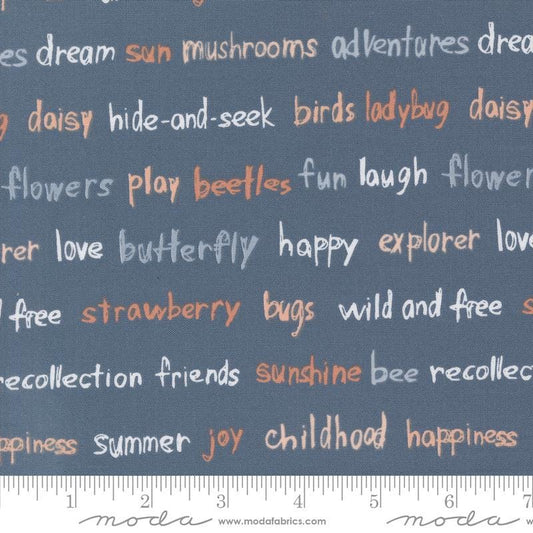 1/2 Yard - Chirp - Recollections - Twilight - Elena Amo - Moda - Fabric Yardage - 39036 22