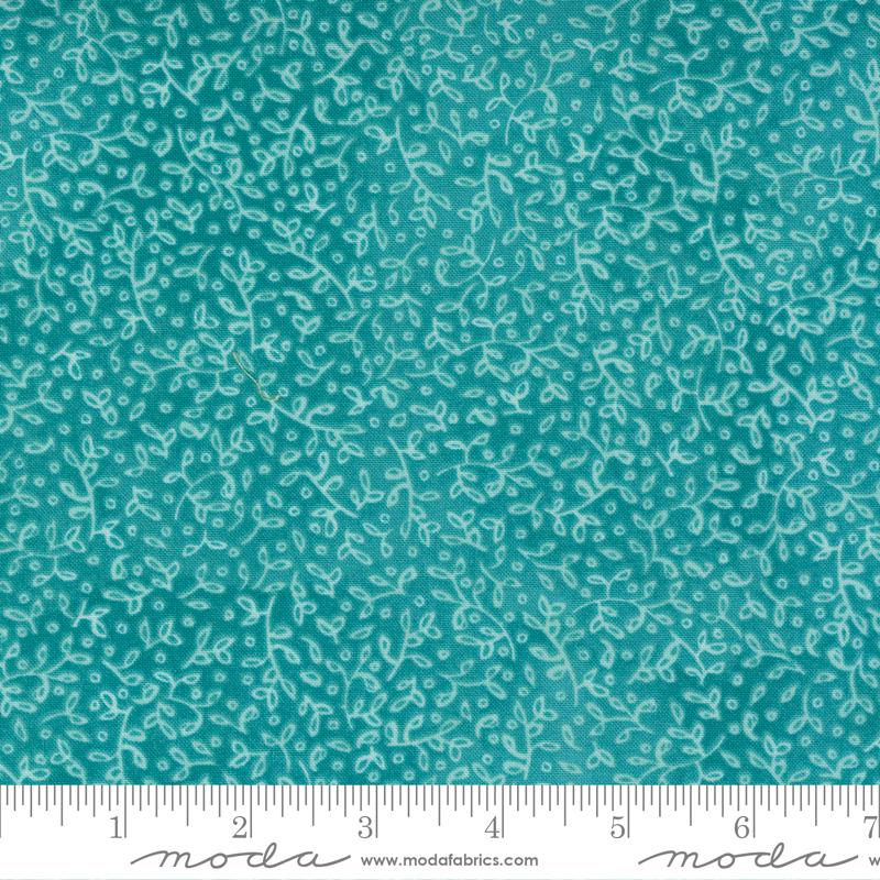 SALE!! 1/2 Yard - Carolina Lilies - Teal - Robin Pickens - Moda - Fabric Yardage - 48704 20