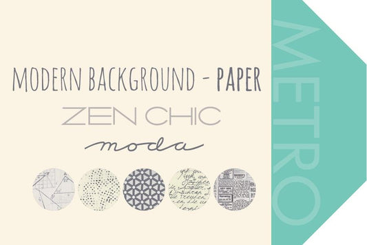 1 Yard - 108" - Modern Backgrounds - White - Zen Chic - Moda - Fabric Yardage - 108028 11