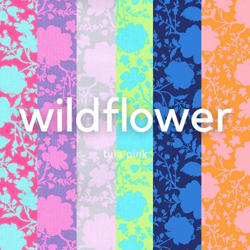 1/2 Yard - Tula's True Colors - Wildflower - Dahlia - Tula Pink - FreeSpirit - Fabric Yardage - PWTP149.DAHLIA
