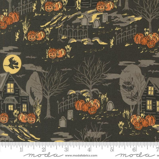1/2 Yard - Home Sweet Haunt - Charcoal - Stacy Iest Hsu - Moda - Fabric Yardage - 20912 16