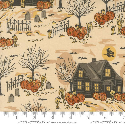 1/2 Yard - Home Sweet Haunt - Bone - Stacy Iest Hsu - Moda - Fabric Yardage - 20912 11