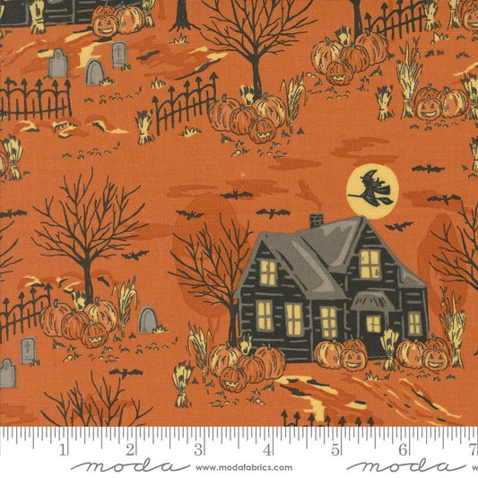 1/2 Yard - Home Sweet Haunt - Pumpkin - Stacy Iest Hsu - Moda - Fabric Yardage - 20912 14