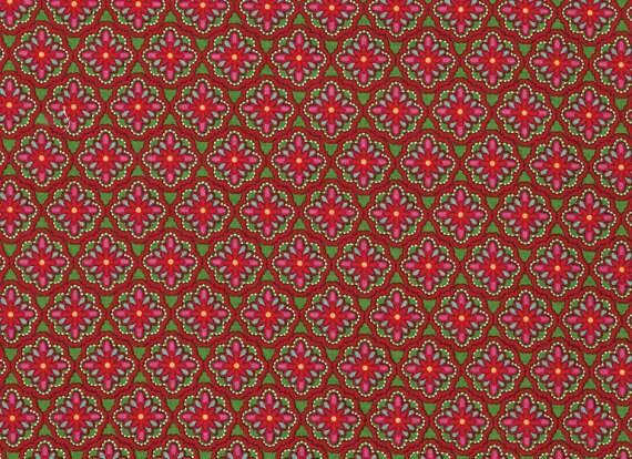 PROMOTION !! 0,45 mètre - Love & Joy - Dentelle - Vert - Dena Designs - FreeSpirit - Tissu au mètre - PWDF161.VERT