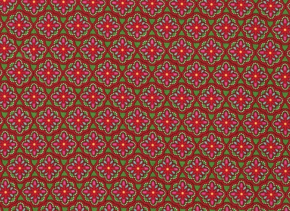 PROMOTION !! 0,45 mètre - Love & Joy - Dentelle - Vert - Dena Designs - FreeSpirit - Tissu au mètre - PWDF161.VERT