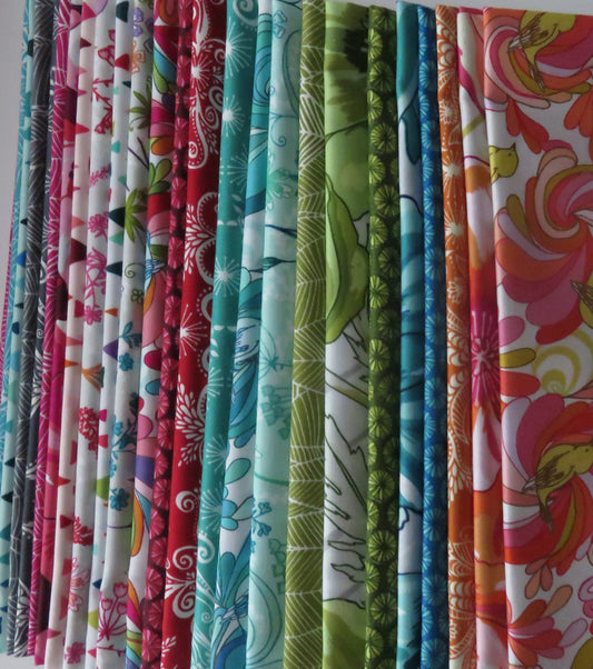 Disco Quilt Kit - In the Bloom Fabric Collection - Valori Wells - Robert Kaufman Fabrics - KIT-680-26 - Youth Size