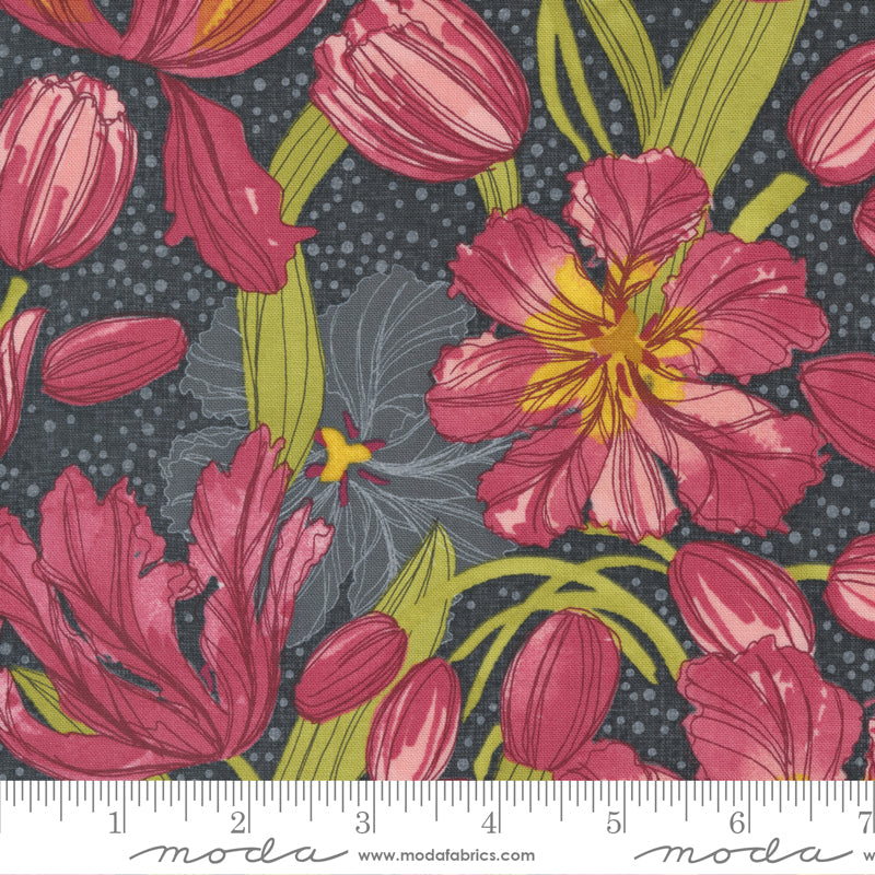 1/2 Yard - Tulip Tango - Shadow - Robin Pickens - Moda - Fabric Yardage - 48710 14
