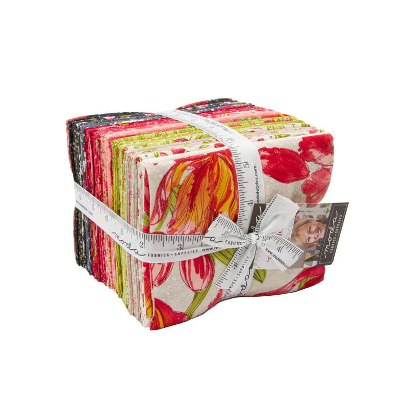 Tulip Tango - Robin Pickens - Moda - 30 Pièces - Lot de coupes de tissus (Fat Quarter) - 48710AB