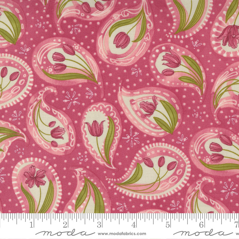 1/2 Yard - Tulip Tango - Tulip - Robin Pickens - Moda - Fabric Yardage - 48711 18