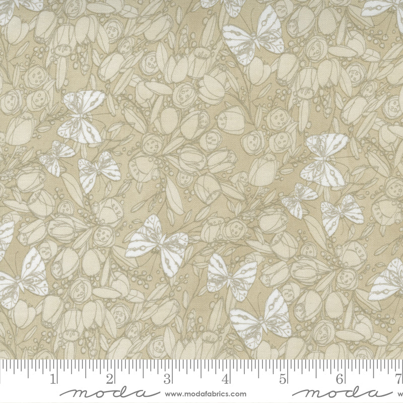1/2 Yard - Tulip Tango - Washed Linen - Robin Pickens - Moda - Fabric Yardage - 48712 12