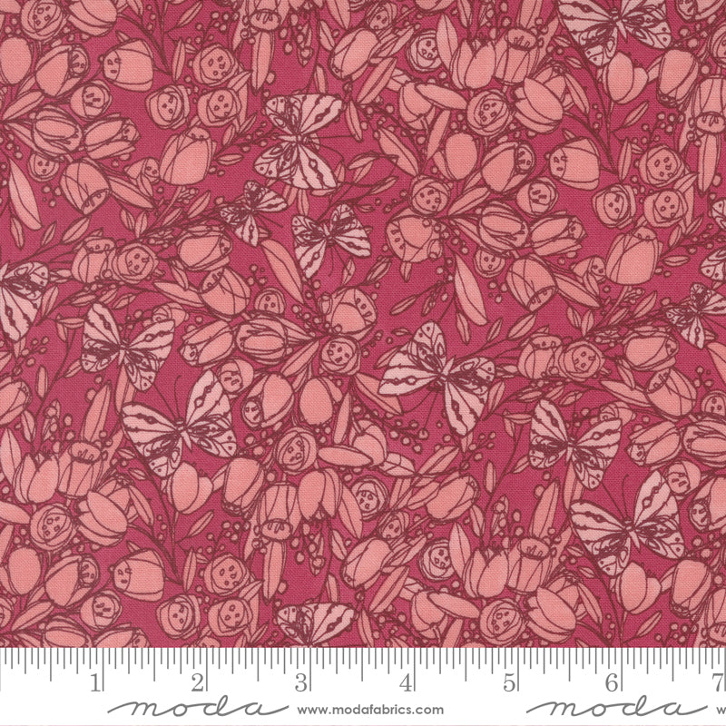 1/2 Yard - Tulip Tango - Tulip - Robin Pickens - Moda - Fabric Yardage - 48712 18