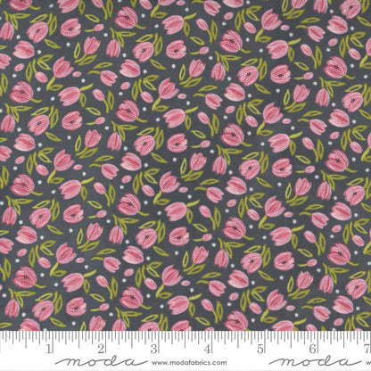 1/2 Yard - Tulip Tango - Shadow - Robin Pickens - Moda - Fabric Yardage - 48713 14