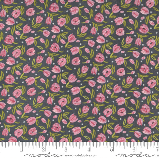1/2 Yard - Tulip Tango - Shadow - Robin Pickens - Moda - Fabric Yardage - 48713 14