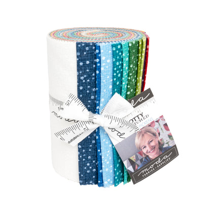 Dotty Thatched - Robin Pickens - Moda - 20 Strips - Dessert Roll - 48715Dr