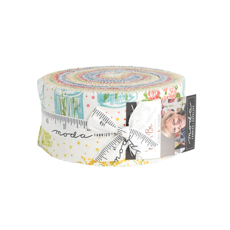 Wild Blossoms - Robin Pickens - Moda - 40 Pieces - Jelly Roll - 48730JR