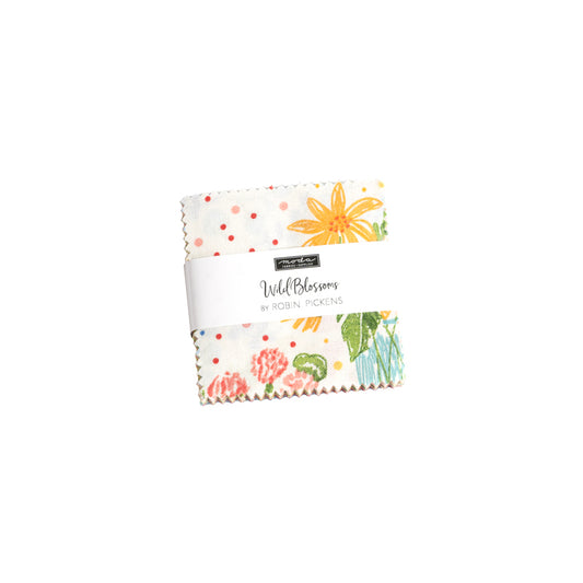 Wild Blossoms - Robin Pickens - Moda - 42 Pieces - Mini Charm Pack - 48730MC