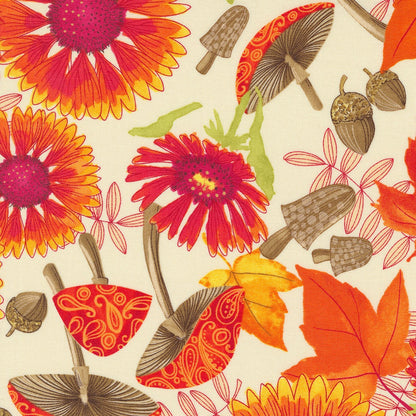 Forest Frolic Cream fabric by Robin Pickens for Moda - 48740 12