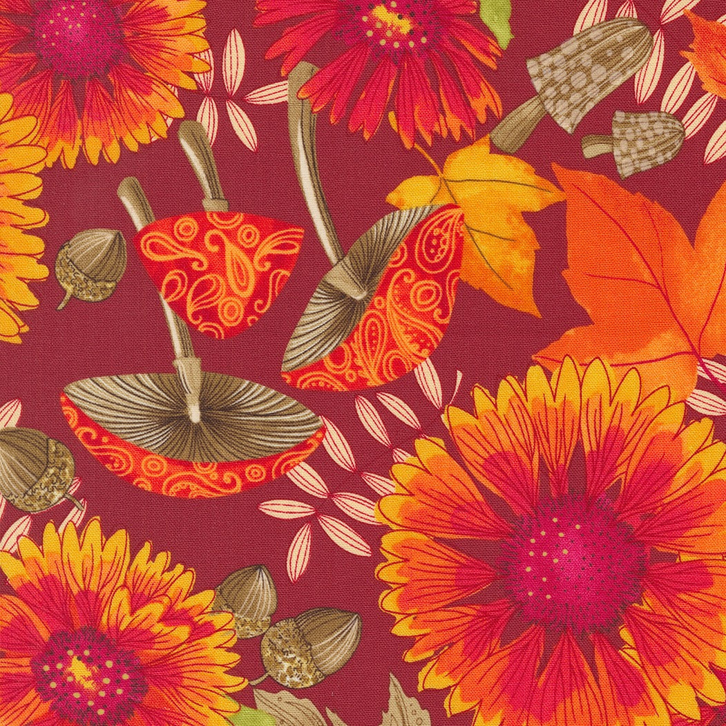 1/2 Yard - Forest Frolic - Cinnamon - Robin Pickens - Moda - Fabric Yardage - 48740 16