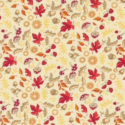 Forest Frolic Cream fabric by Robin Pickens for Moda - 48744 12