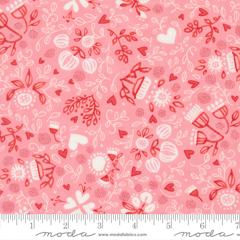 1/2 Yard - Darling Peony - Sweetheart - Robin Pickens - Moda - Fabric Yardage - 48792 14