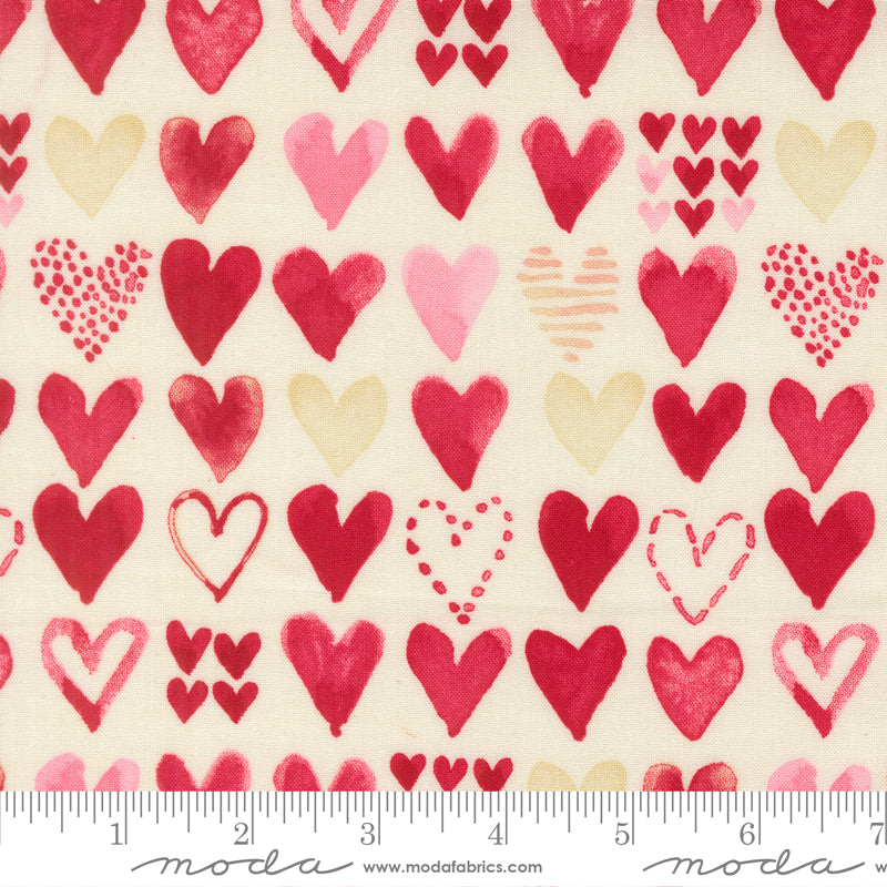 1/2 Yard - Darling Peony - Cream - Robin Pickens - Moda - Fabric Yardage - 48793 11