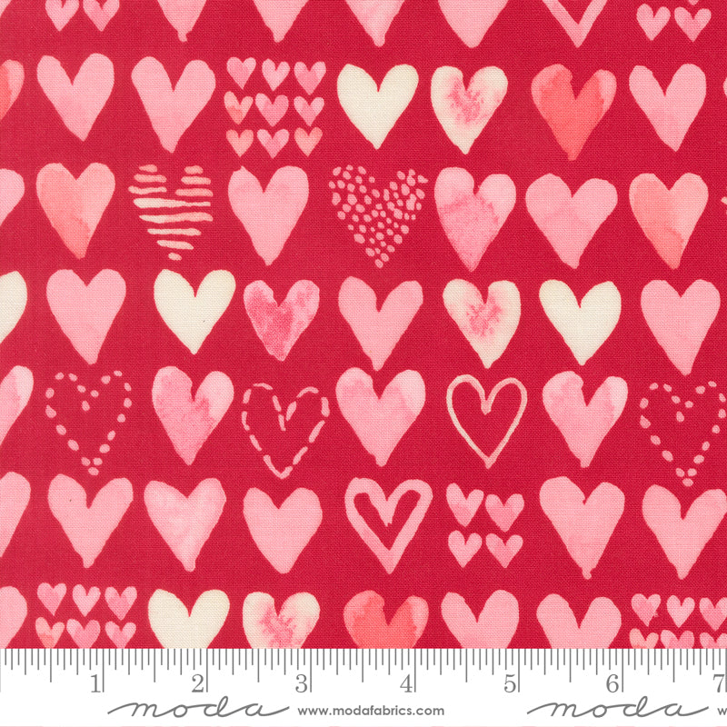 1/2 Yard - Darling Peony - Lipstick - Robin Pickens - Moda - Fabric Yardage - 48793 15