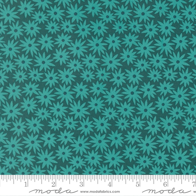 1/2 Yard - Scenery - Sedum - Dark Teal - Elizabeth Hartman - Fabric Yardage - 51270 17