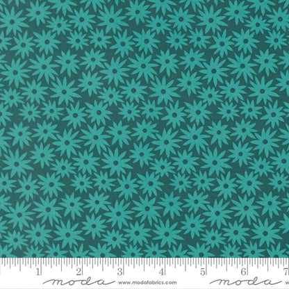 1/2 Yard - Scenery - Sedum - Dark Teal - Elizabeth Hartman - Fabric Yardage - 51270 17