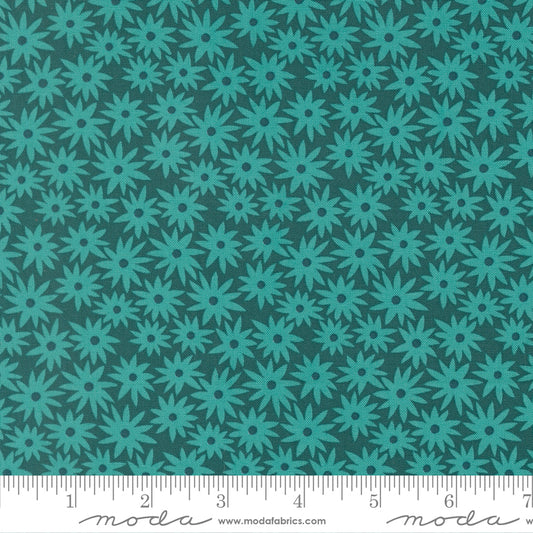 1/2 Yard - Scenery - Sedum - Dark Teal - Elizabeth Hartman - Fabric Yardage - 51270 17
