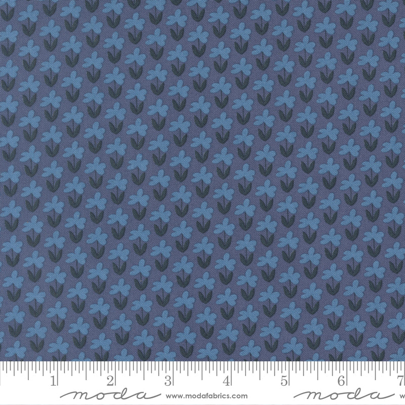 1/2 Yard - Scenery - Meadow - Denim - Elizabeth Hartman - Fabric Yardage - 51271 15