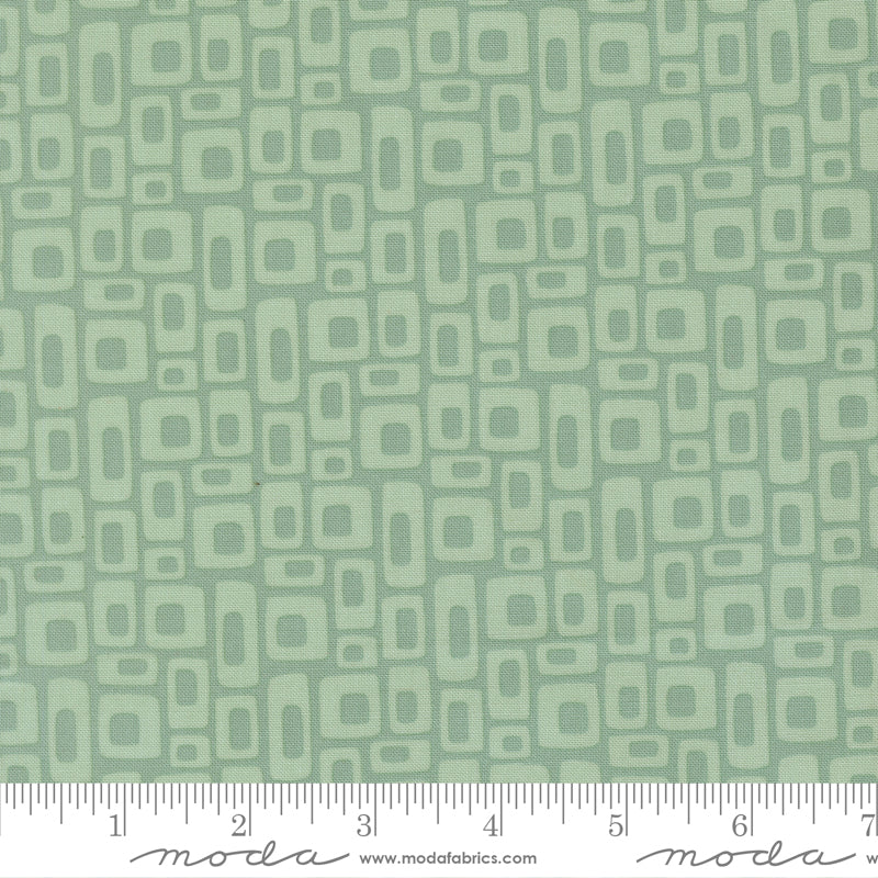 1/2 Yard - Scenery - Marshmallow - Dusty Jade - Elizabeth Hartman - Fabric Yardage - 51273 18