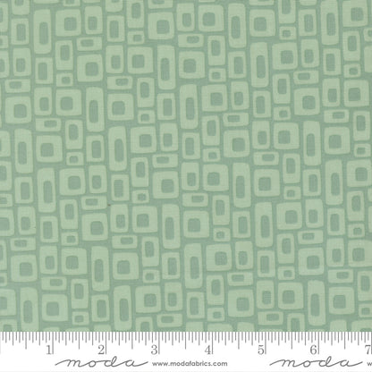 1/2 Yard - Scenery - Marshmallow - Dusty Jade - Elizabeth Hartman - Fabric Yardage - 51273 18